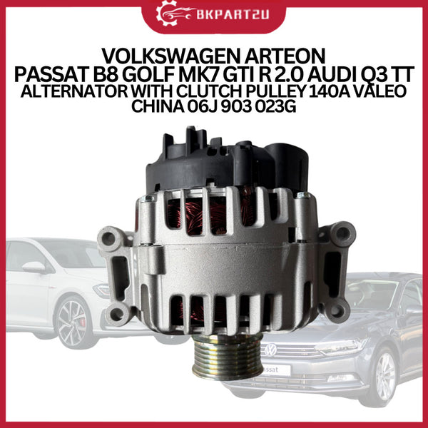VOLKSWAGEN ARTEON PASSAT B8 GOLF MK7 GTI R 2.0 AUDI Q3 TT ALTERNATOR WITH CLUTCH PULLEY 140A VALEO CHINA 06J 903 023G
