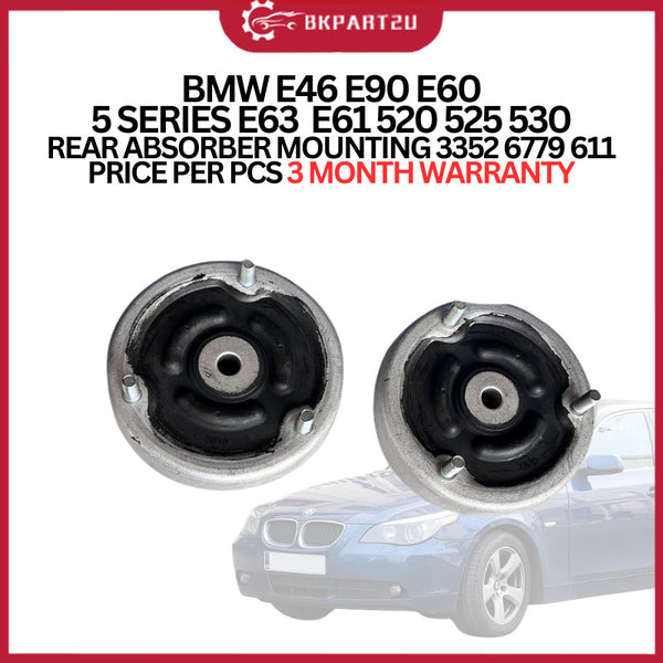 BMW E46 E90 E60 5 SERIES E63  E61 520 525 530 REAR ABSORBER MOUNTING 3352 6779 611 PRICE PER PCS 3 MONTH WARRANTY
