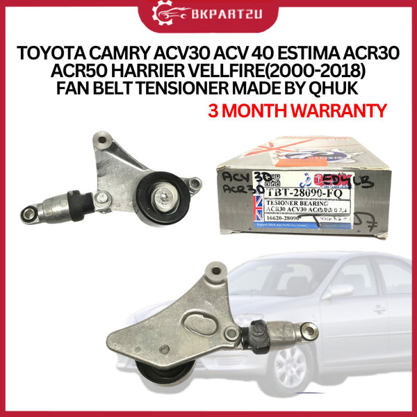 TOYOTA CAMRY ACV30 ACV 40 ESTIMA ACR30 ACR50 HARRIER VELLFIRE(2000-2018)FAN BELT TENSIONER MADE BY QHUK 3 MONTH WARRANTY