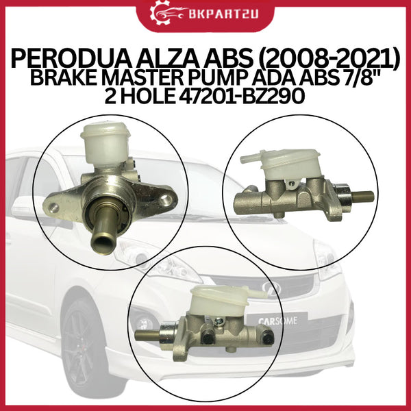 PERODUA ALZA ABS (2008-2021) BRAKE MASTER PUMP ADA ABS 7/8'' 2 HOLE 47201-BZ290 3 MONTH WARRANTY