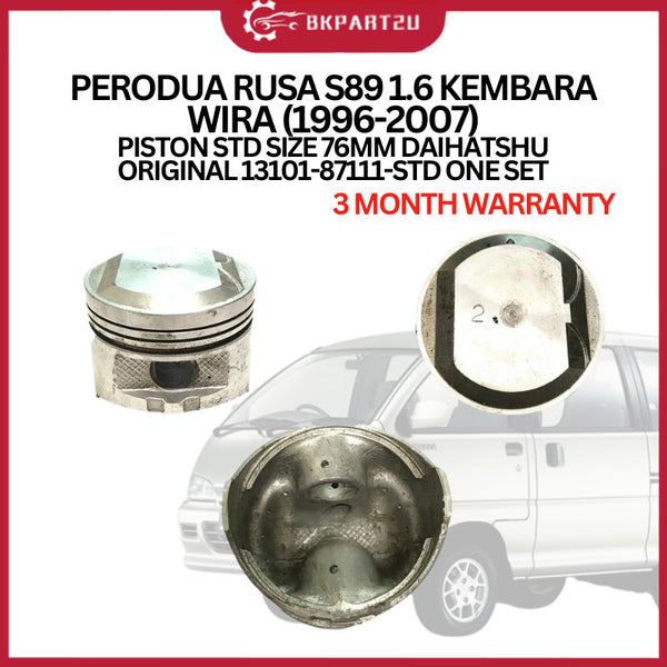 PERODUA RUSA S89 1.6 KEMBARA WIRA 1996-2007 PISTON ONLY STD SIZE 76MM ORIGINAL 13101-87111 ONE SET