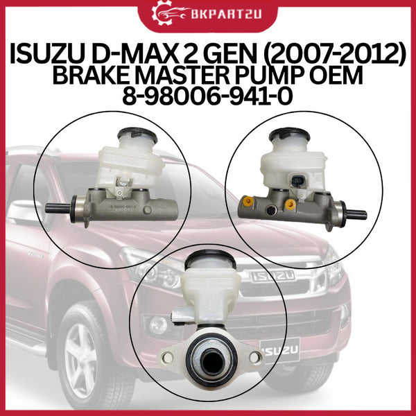 ISUZU D-MAX 2 GENERATION (2007-2012) BRAKE MASTER PUMP MADE BY OEM 3 MONTH WARRANTY 8-98006-941-0