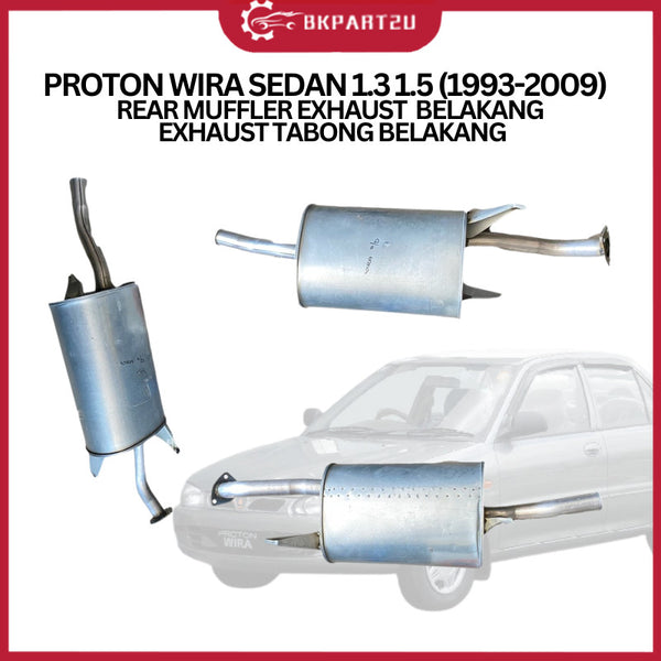 PROTON WIRA SEDAN 1.3 1.5 (1993-2009)  REAR MUFFLER EXHAUST  BELAKANG EXHAUST TABONG BELAKANG