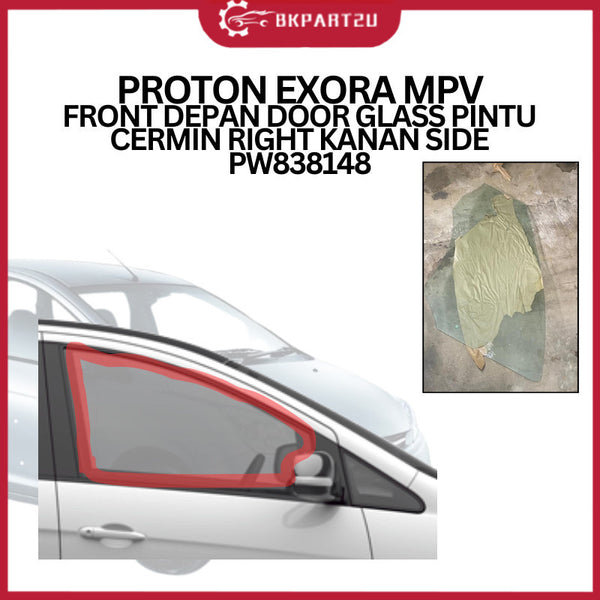 PROTON EXORA MPV FRONT DEPAN DOOR GLASS PINTU CERMIN RIGHT KANAN SIDE PW838148
