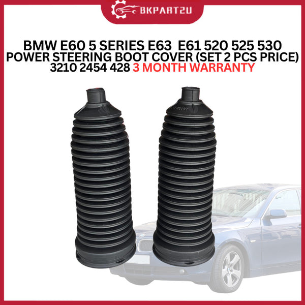 BMW E60 5 SERIES E63  E61 520 525 530 POWER STEERING BOOT COVER (SET 2 PCS PRICE) 3210 2454 428 3 MONTH WARRANTY