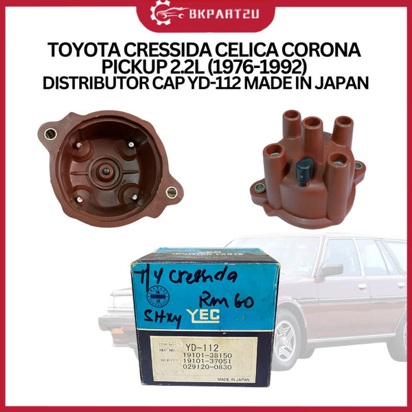 Toyota Cressida Celica Corona Pickup 2.2l (1976-1992) Distributor Cap Yd-112 Made In Japan
