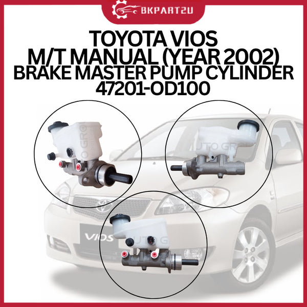 TOYOTA VIOS M/T MANUAL (YEAR 2002) BRAKE MASTER PUMP CYLINDER 47201-OD100