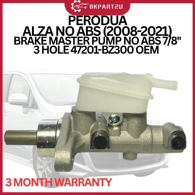 Break Master For Rfi PERODUA ALZA NO ABS (2008-2021) BRAKE MASTER PUMP NO ABS 7/8'' 3 HOLE ...