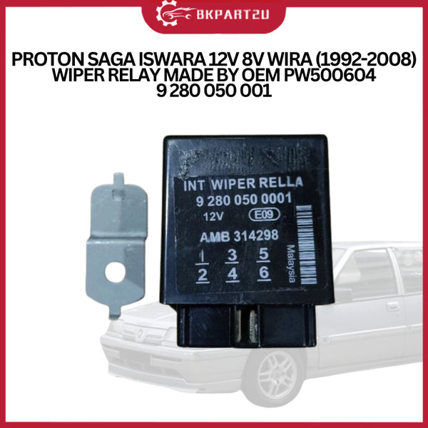 PROTON SAGA ISWARA 12V 8V WIRA (1992-2008 ) WIPER RELAY MADE BY OEM PW500604 9 280 050 001