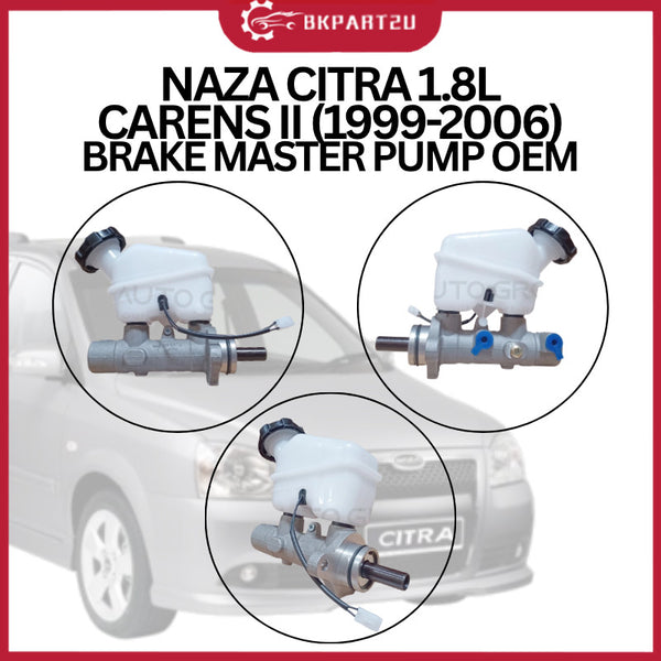 NAZA CITRA 1.8L CARENS II (1999-2006) BRAKE MASTER PUMP MADE BY OEM 3 MONTH WARRANTY