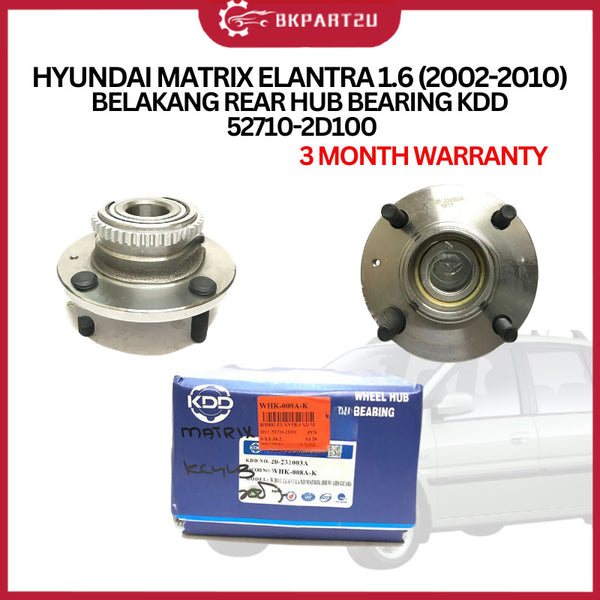 HYUNDAI MATRIX ELANTRA 1.6 (2002-2010) BELAKANG REAR HUB BEARING KDD 3 MONTH WARRANTY 52710-2D100