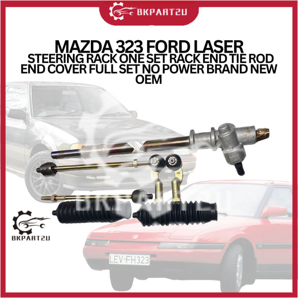 MAZDA 323 FORD LASER NO POWER STEERING RACK RACK END TIE ROD END COVER FULL SET BRAND NEW OEM