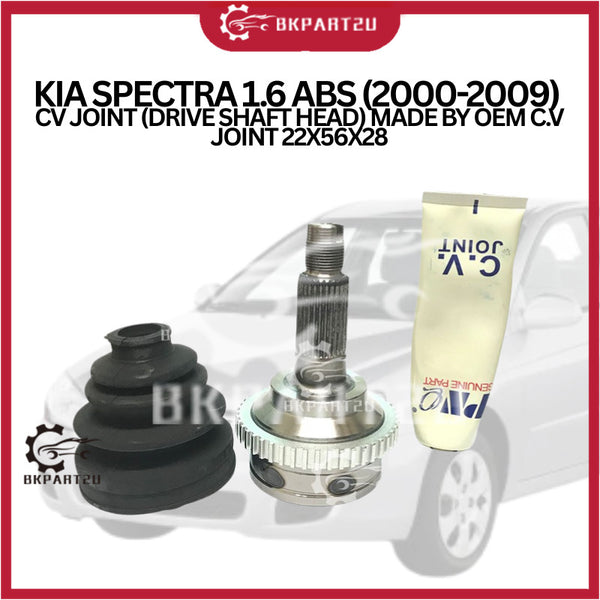 KIA SPECTRA 1.6 ABS (2000-2009) CV JOINT (DRIVE SHAFT HEAD) MADE BY OEM C.V JOINT 22X56X28