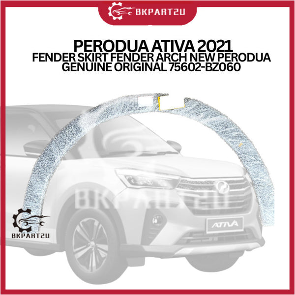 PERODUA ATIVA 2021 FENDER SKIRT FENDER ARCH NEW PERODUA GENUINE ORIGINAL 75602-BZ060