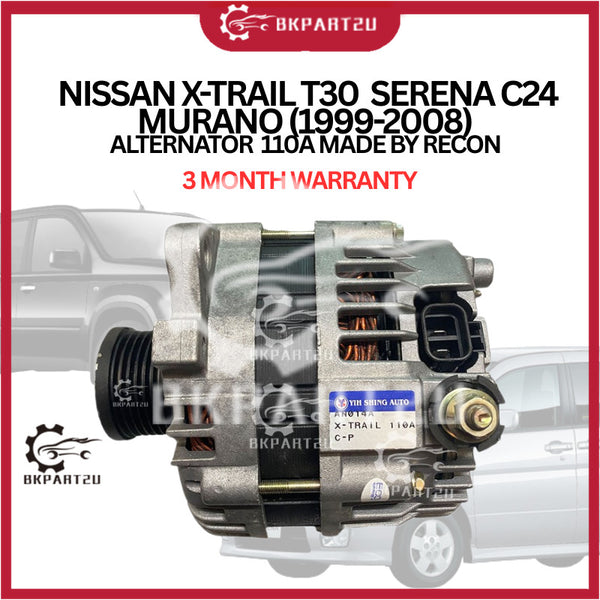 Nissan X-trail T30  Serena C24  Murano (1999-2008) Alternator  110a Made By Recon 3 Month Warranty