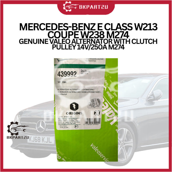 MERCEDES-BENZ E CLASS W213 COUPE W238 M274 GENUINE VALEO ALTERNATOR WITH CLUTCH PULLEY 14V/250A M274