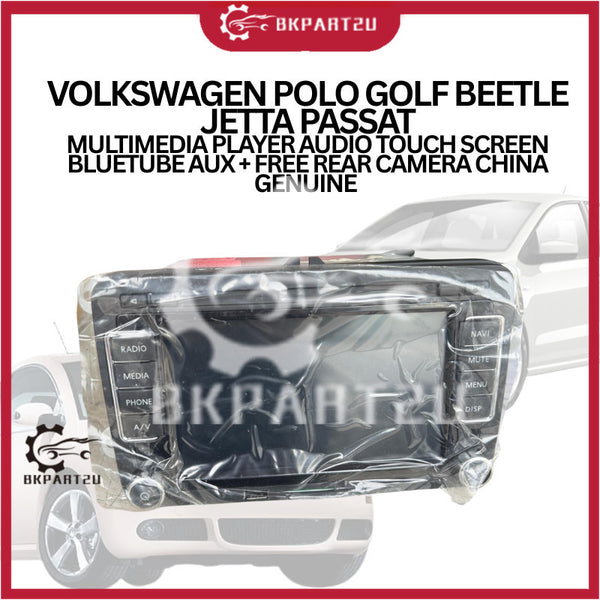 VOLKSWAGEN POLO GOLF BEETLE JETTA PASSAT MULTIMEDIA PLAYER AUDIO TOUCH SCREEN BLUETUBE AUX FREE REAR CAMERACHINA GENUINE
