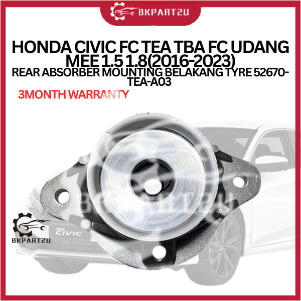 HONDA CIVIC FC TEA TBA FC UDANG MEE 1.5 1.8(2016-2023)REAR ABSORBER MOUNTING BELAKANG TYRE 52670-TEA-A03 3MONTH WARRANTY