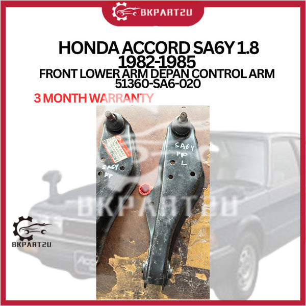 HONDA ACCORD SA6Y 1.8 1982-1985  FRONT LOWER ARM DEPAN CONTROL ARM   51360-SA6-020