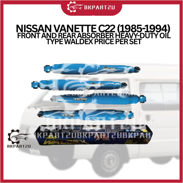 NISSAN VANETTE C22 (1985-1994) FRONT AND REAR ABSORBER HEAVY-DUTY OIL TYPE WALDEX PRICE PER SET