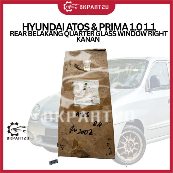 HYUNDAI ATOS & PRIMA 1.0 1.1 REAR BELAKANG QUARTER GLASS WINDOW RIGHT KANAN